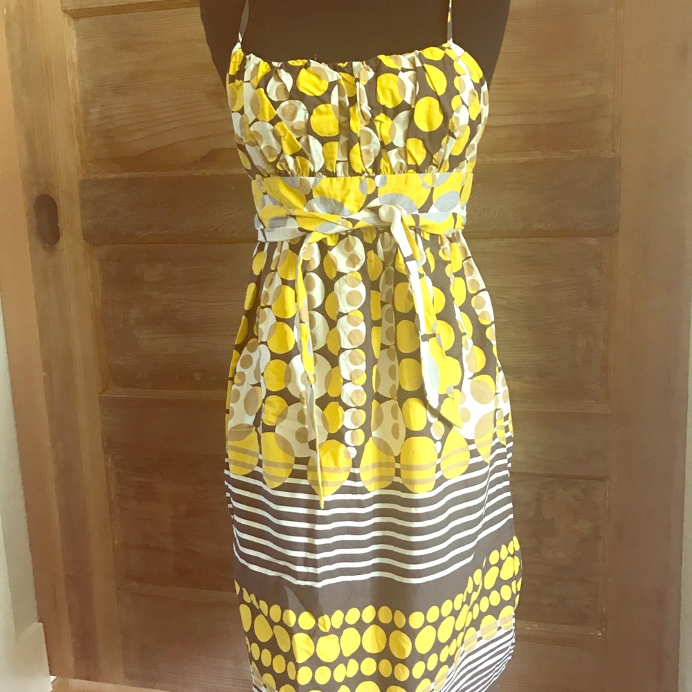 Yellow print sundress
